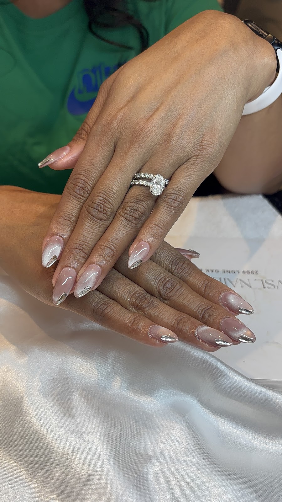 Chrome french almond set